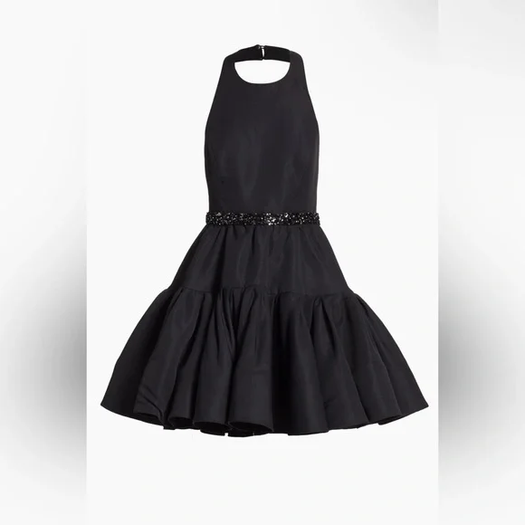 Sachin & Babi Trina Faille Halter Minidress Size 10 - Picture 3 of 4